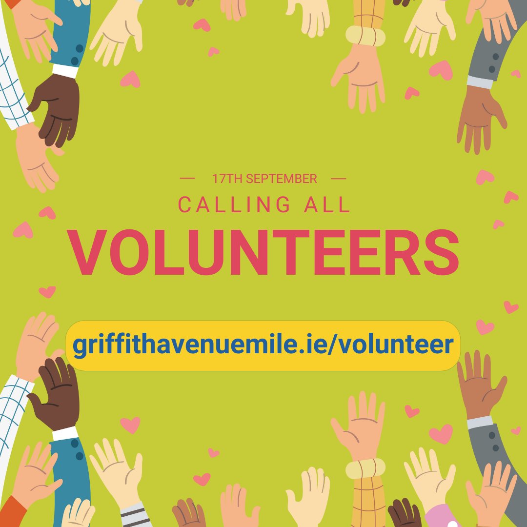 Volunteers - we need you! Calling on all our community to come help us run a safe and enjoyable day for all on Sunday September 17th. Fill in out form - link in bio. Thanks in advance! #GriffithAvenueMile #GAM23