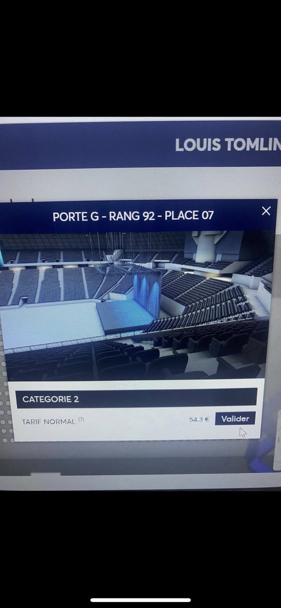 CharlineClaret's tweet photo. Je vends 2 places pour le concert de Louis Tomlinson le 14 Octobre à Paris Cat 2 Balcon G ! Prix initial - Voir photo pour vue

I’m selling 2 tickets for Louis Tomlinson’s concert in Paris October 14th Cat 2 Balcon G! 
Dm me if interested :)

#LouisTomlinson #LouisTomlinsonParis https://t.co/IhKfaNj5ar