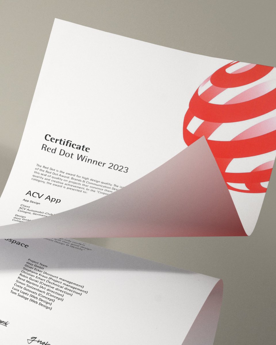 We are happy to announce that we've added not one, but TWO Red Dot Awards to our collection this year in the category Brands &amp; Communication Design for our collaboration with Isar Aerospace and with ACV. 🏆🎉

Discover more here:
 isaraerospace.com
acv.de/leistungen/acv…