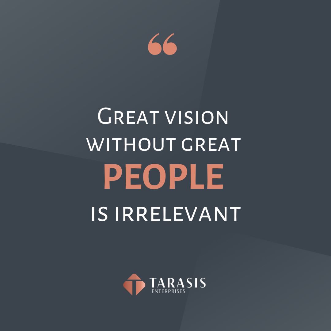“Great Vision needs Great People”
At the heart of any business are its people. At <a href="/Tarasis_/">Tarasis Enterprises</a> we are proud of our brilliant team where we value our culture of creativity &amp; innovation. 

#housing #socialcare #renewables #peoplefirst #businessforgood