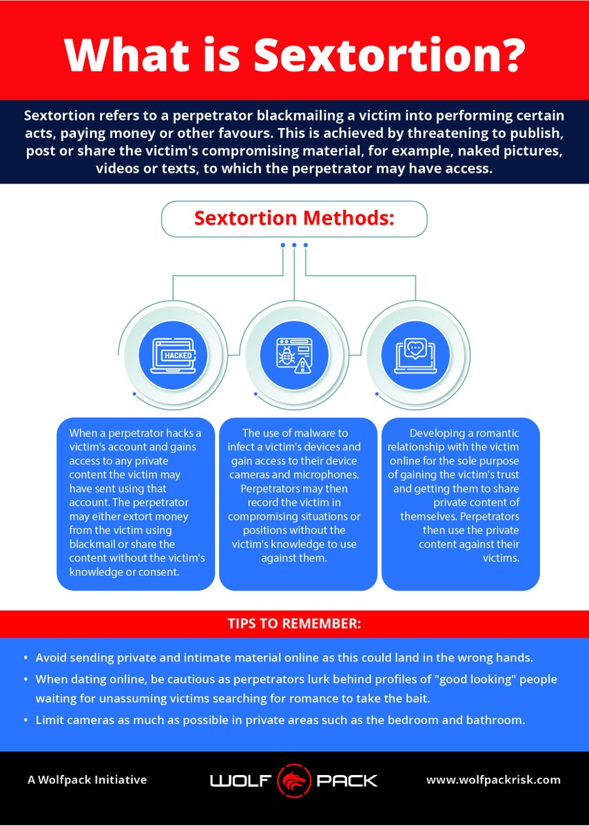 AlertAfrica's tweet photo. Let us help you understand sextortion #protectioninthepack #sextortion #thingsareheatingup https://t.co/EpYDEfq5YR