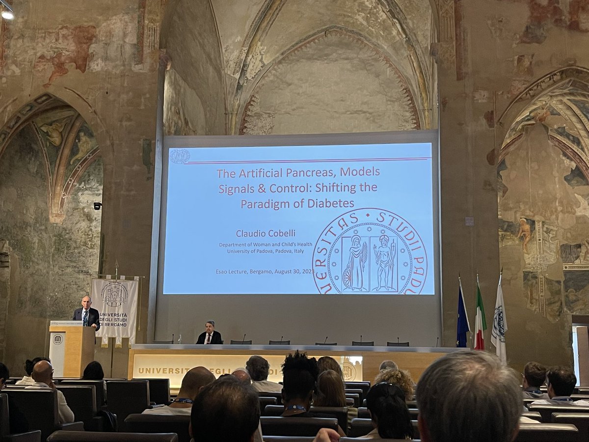 Julio Rodriguez (@juliorodfer) on Twitter photo First plenary lecture of the <a href="/ESAO_2022/">European Society for Artificial Organs</a> 49th ESAO (10th IFAO) congress in Bergamo! Prof. Claudio Cobelli talking about the paradigm of diabetes. First plenary lecture of the <a href="/ESAO_2022/">European Society for Artificial Organs</a> 49th ESAO (10th IFAO) congress in Bergamo! Prof. Claudio Cobelli talking about the paradigm of diabetes.