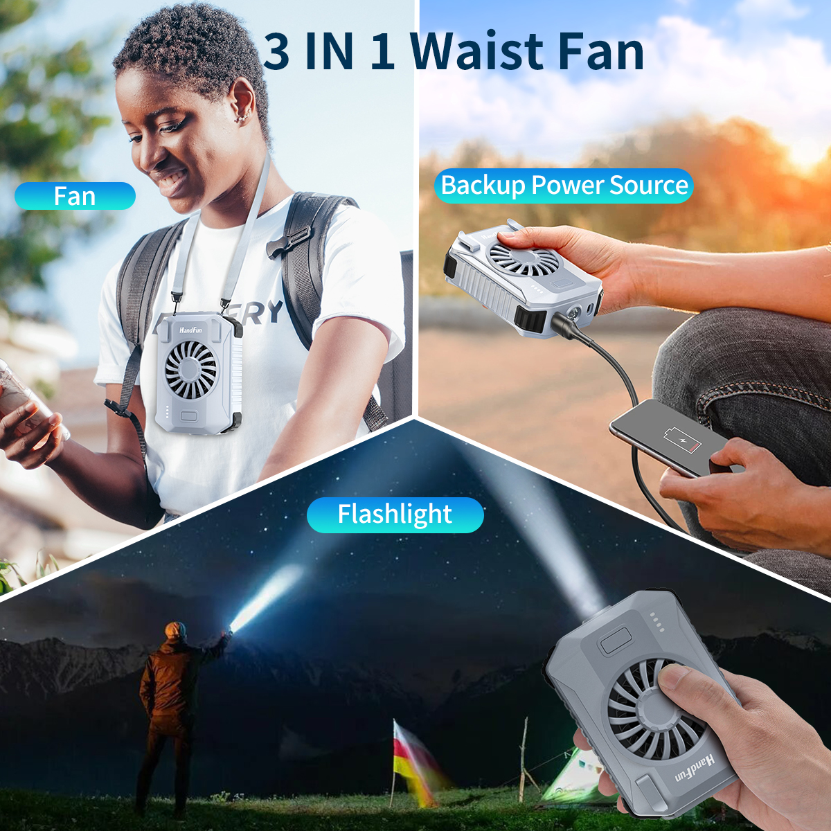 ihandfan's tweet image. ihandfan.com
Outdoor Belt Waist Clip Fan - your ultimate companion for outdoor work! 🌬️ 10000mAh Power Bank, Hands-Free, Rechargeable.  💪 #OutdoorLife #KeepingYouCool #WorkWithEase #StayCool #StayRefreshed