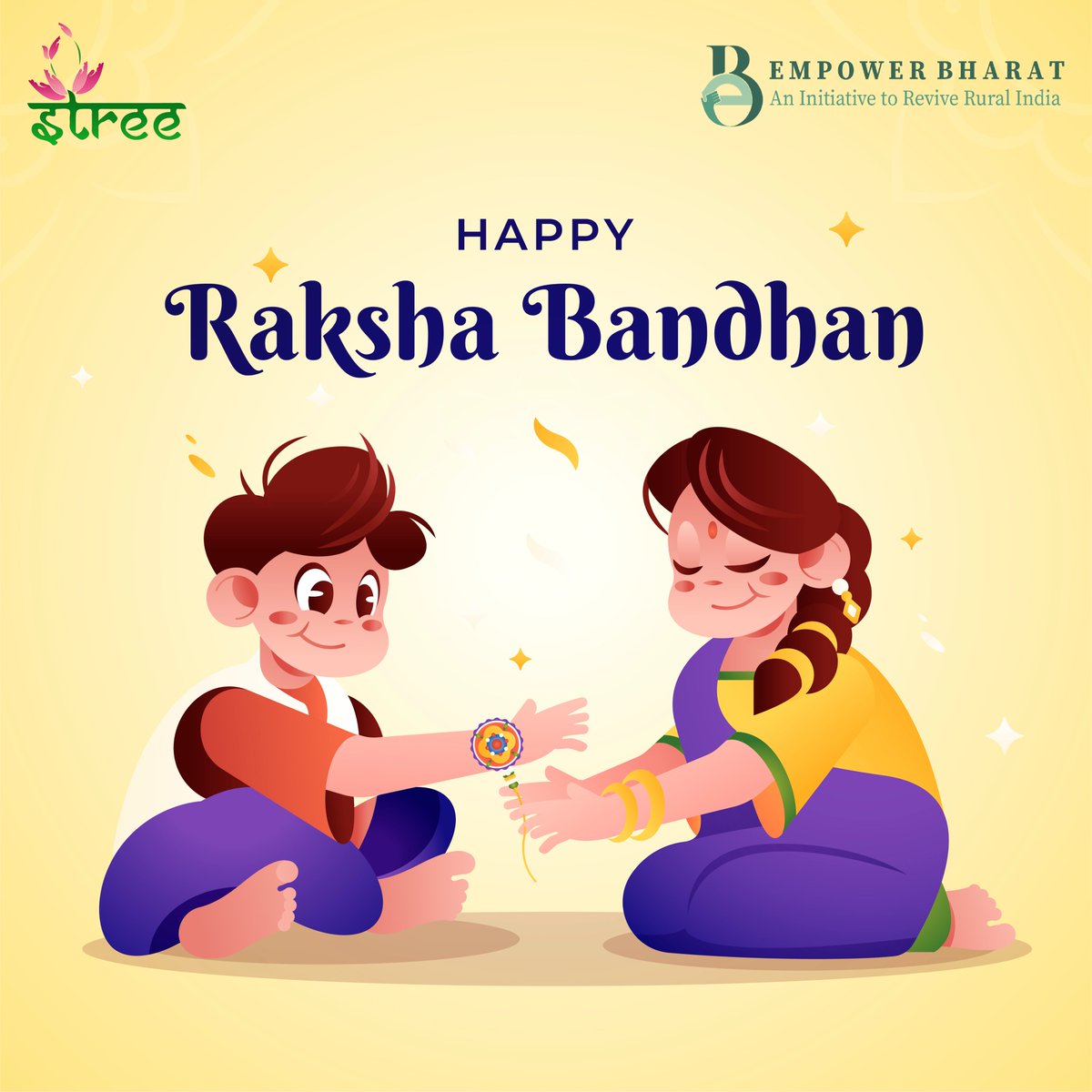 StreeSafety's tweet photo. Celebrating the unbreakable bond of sibling love this Raksha Bandhan 2023! 🌟
Wishing everyone a day filled with joy, laughter, and cherished moments. Happy Raksha Bandhan! 🎈
#RakshaBandhan #rakhi #happyrakshabandhan #brothersisterloveforever #empowerbharat #streesafety https://t.co/nfafdSMt8S