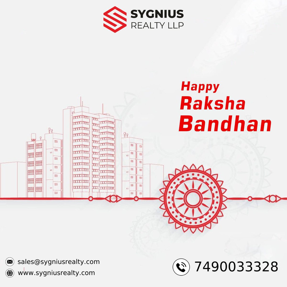 SygniusRealty's tweet photo. Raksha Bandhan is not just a day to tie a thread; it's a day to celebrate the beautiful connection we share. 

Happy Raksha Bandhan! https://t.co/23wOjNEOe4