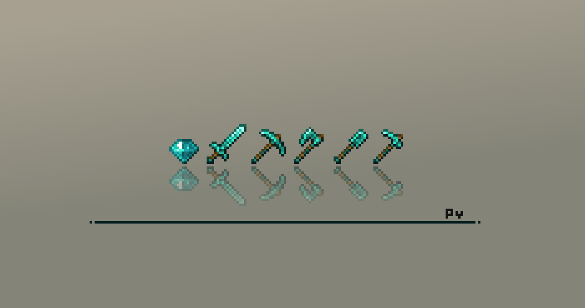 diamond items #pixelart #ドット絵 #Minecraft