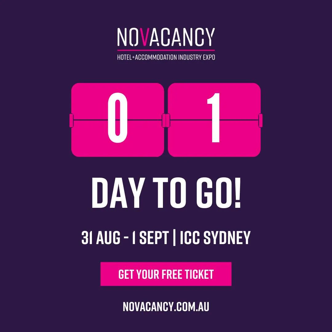 One more day until NoVacancy starts in Sydney. Come see us tomorrow for a freshly squeezed juice and a chat about all things Preno! 🥳 

📆 31 Aug - 1 Sept 2023
📍 ICC Sydney

If you haven't already, tickets are free until 11:59pm on 30 August at bit.ly/3YZwe1E