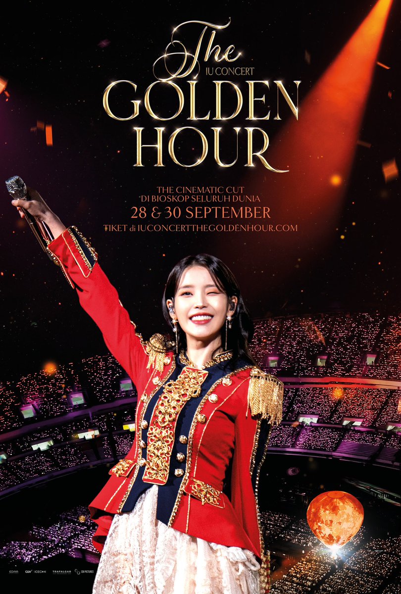 CGV_ID's tweet photo. IU CONCERT : The Golden Hour in cinemas worldwide Sept 28 & 30

Experience the Cinematic Cut of @_IUofficial's Seoul concert on the big screen with Uaena around the world 

Tickets on sale Sept 5/6.

Sign up at https://t.co/LIqH7DKBIv 

#IU_GoldenHour_Cinema #IU #IU_CONCERT #The_Golden_Hour