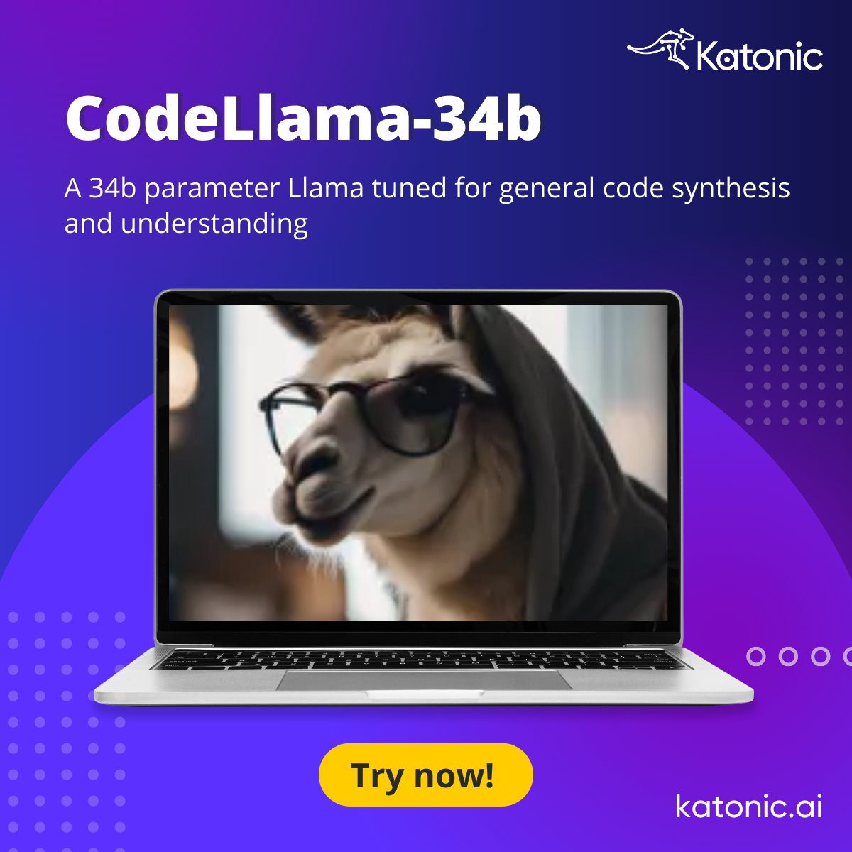 AiKatonic's tweet photo. Introducing CodeLlama, an impressive language model trained on 500B tokens, specializing in various programming languages like Python, C++, Java, PHP, Typescript (JavaScript), C#, Bash, and many more!
Try out CodeLlama at: https://t.co/xxkF3AwTJn
#generativeai #llm #katonicai https://t.co/z2TF0HnAFL