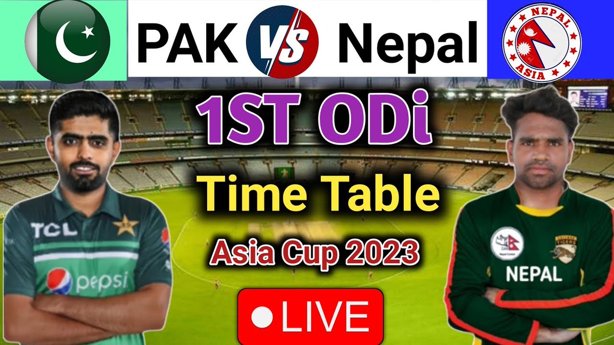 INDvsPAKMatchs's tweet photo. Pakistan Vs Nepal 1ST ODI Time Table 2023|Asia Cup 2023|Asia Cup 1st Match PAk vs Nepal
#PakvsNepal
#AsiaCup2023 https://t.co/6h9uRDhtNi