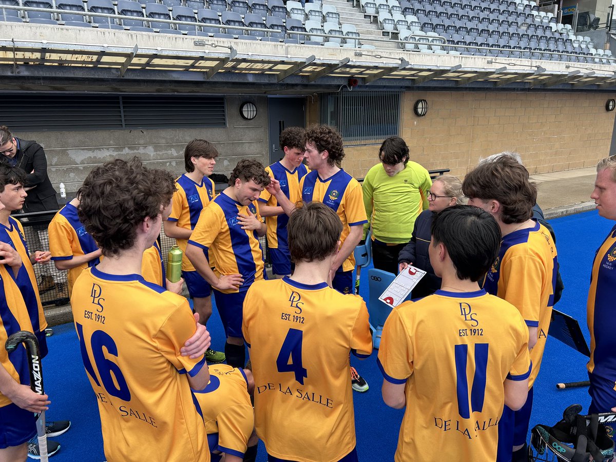 dlsMalvern's tweet photo. Cracking GF at the State Hockey Centre
HT score 4-3 with DLS leading. 
Big second half to come!

Let’s go De La!! https://t.co/8Mt7OmNkNk