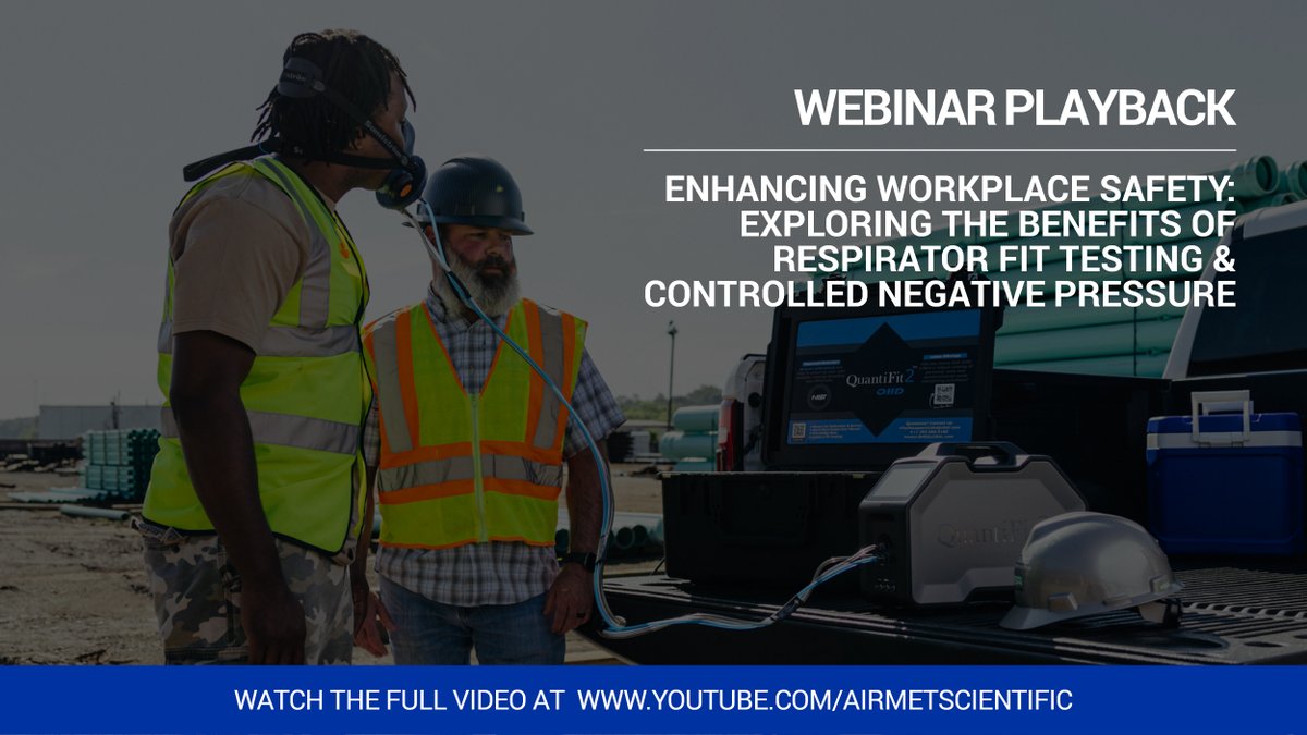 Did you miss our recent #educationalwebinar with Dr Stephanie Lynch from @OHDGLOBAL and Mark Reggers from RESP-FIT on the benefits of #respiratorfittesting and controlled negative pressure?

Head to our YouTube Channel and watch the full webinar - bit.ly/3PiBOJe