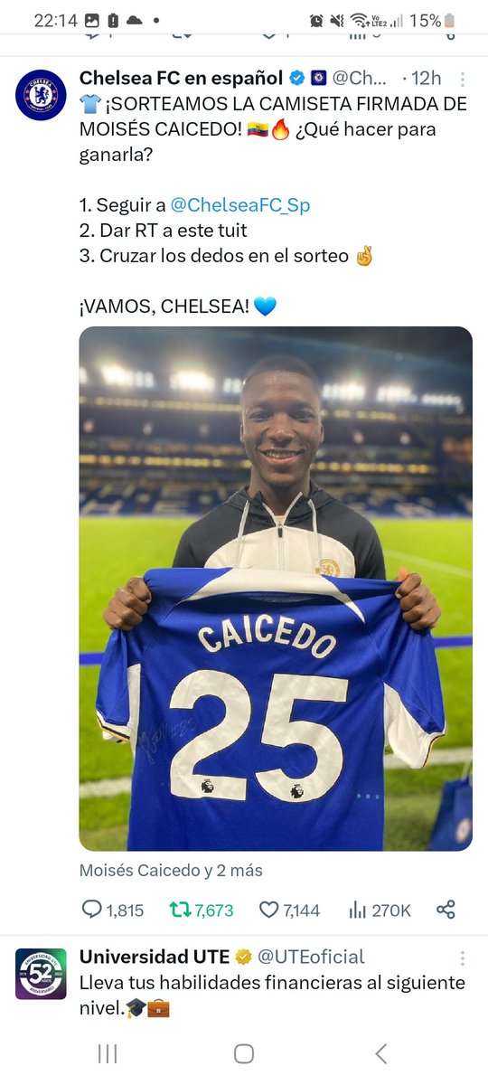 IslenioTv's tweet photo. @ChelseaFC_Sp @MoisesCaicedo55 @ChelseaFC @ChelseaFCinUSA Listo para el #sorteo amigos https://t.co/qibkOIDgWm