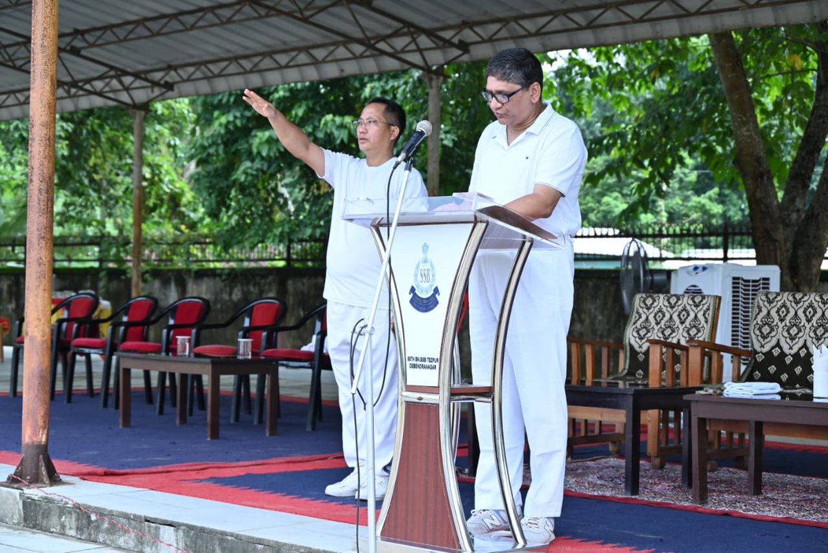 68BnSSB_INDIA's tweet photo. 68 Bn SSB Debendranagar  played a Cricket match with Frontier Hqrs, SSB, Tezpur  on 29th August, 2023 on the occasion of "National Sports Day" .The motto of the event was to raise awareness about the value and significance of sports.#sports4unity#nationalsportsday2023. https://t.co/dvPMTh7t9X