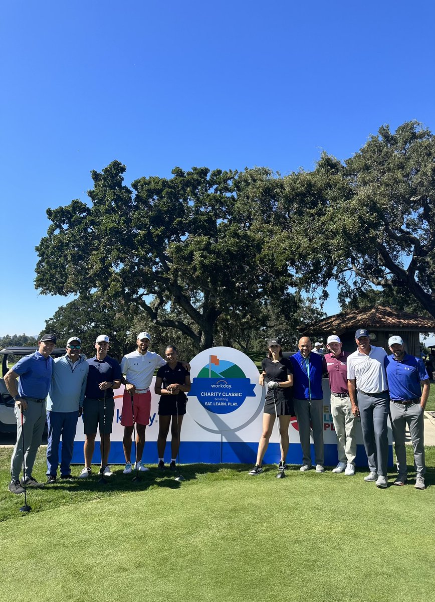 SteveYoungQB's tweet photo. Bay Area repping was strong at the Workday Charity Classic (for Steph and Ayesha Curry's @eatlearnplay foundation that combats childhood hunger)

Almost expected Steph to hit a hole-in-one from the tee (don't tell him it can't be done, he'll just prove you wrong) #eatlearnplay https://t.co/mjAGUUHhPG
