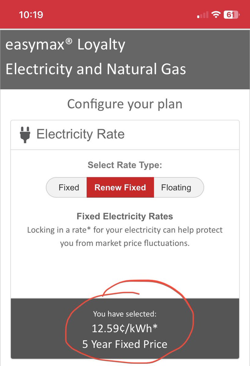 StonyBTC's tweet photo. @ABDanielleSmith Currently on a fixed power rate. But if I was to renew that plan right now, it would cost double. WTF?! https://t.co/UsNRHp9LU3