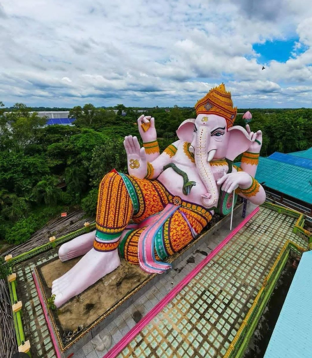 Divine Darshan of Giant Ganesha at Ganesha Park, Nakhon Nayok Province, Thailand.