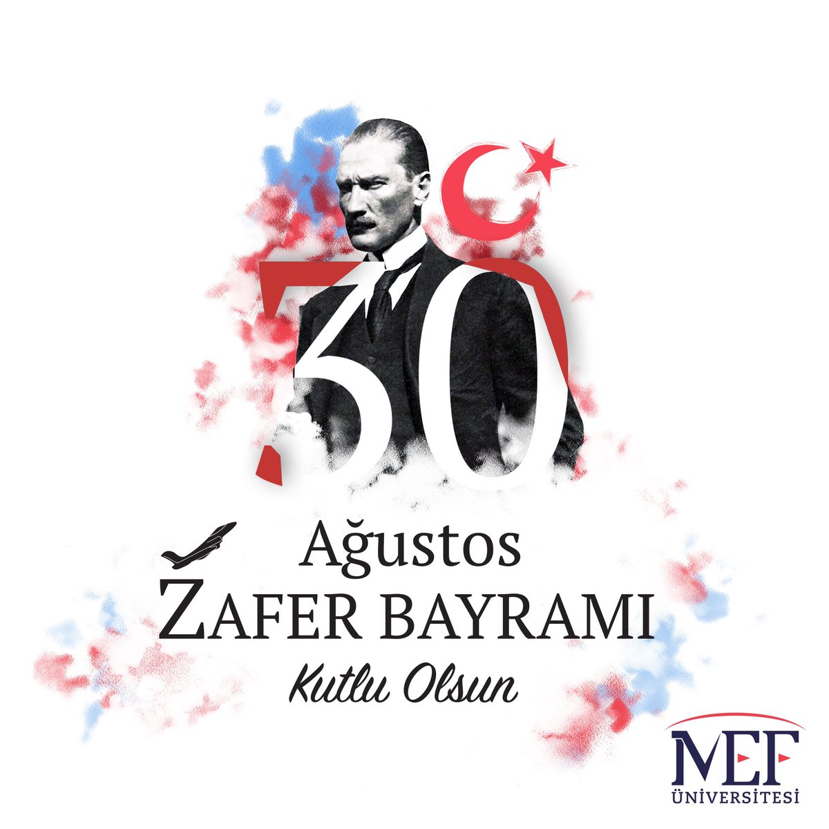 30 Ağustos Zafer Bayramımız kutlu olsun! Bugünler için ömrünü feda eden başta Önderimiz Mustafa Kemal Atatürk olmak üzere tüm şehitlerimize ve gazilerimize minnetle… #Gururluyuz #30AğustosZaferBayramı #ZaferBayramı