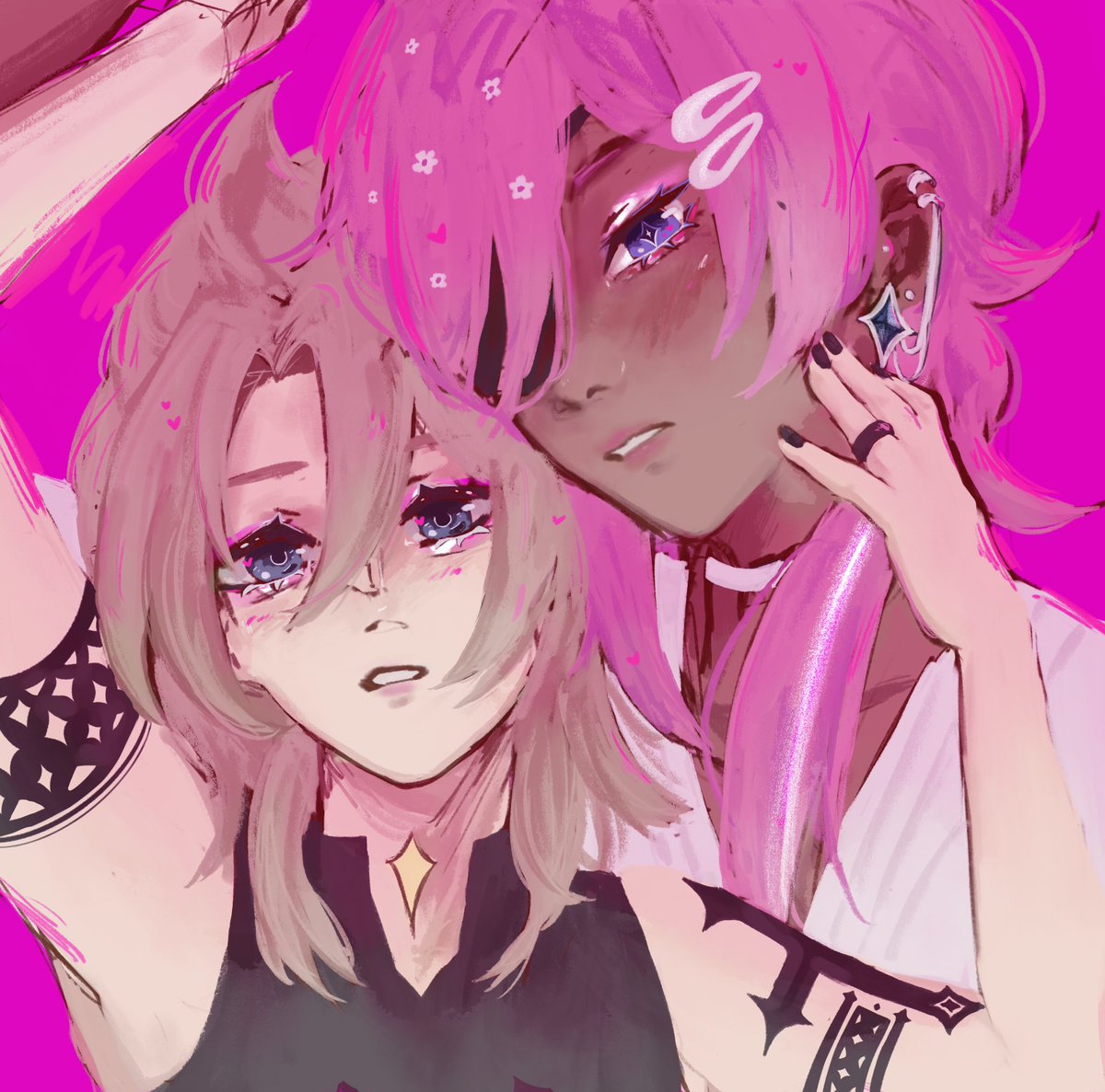 kiciuu_'s tweet photo. kaebedo hyperpop #albedo #kaeya https://t.co/Bob4ux2fKb