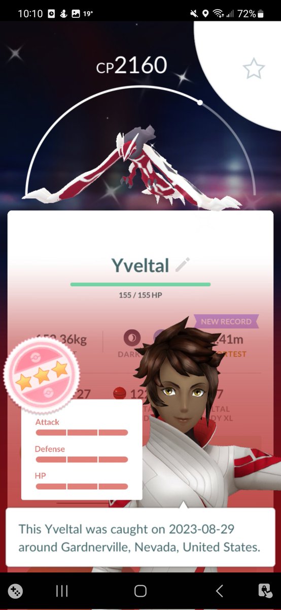 DaLegend_3's tweet photo. Absolutely stoked!!! Accepted a random invite just to raid and thank God I did. Shundo Yveltal ✨️💯 #shundo #PokemonGO 

Thank you itsyaboiikrisYT for the invite 💖 https://t.co/LUnr0i8OJ3