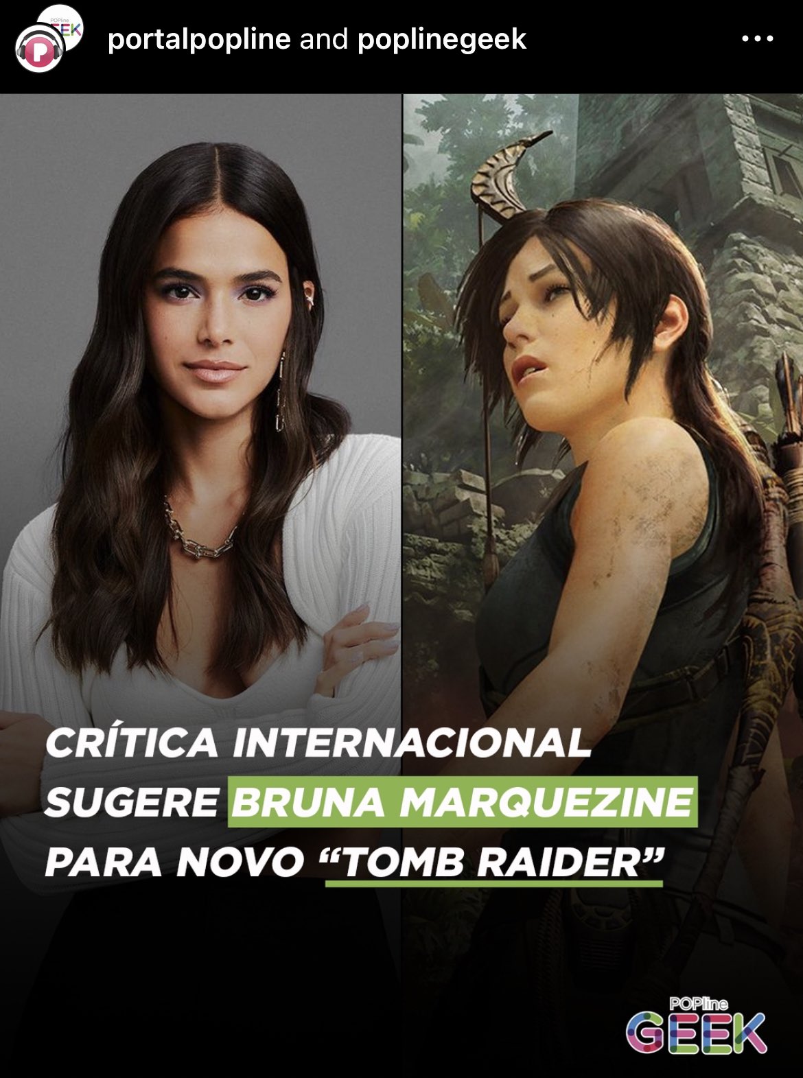 Crítica internacional sugere Bruna Marquezine para novo “Tomb Raider” -  POPline