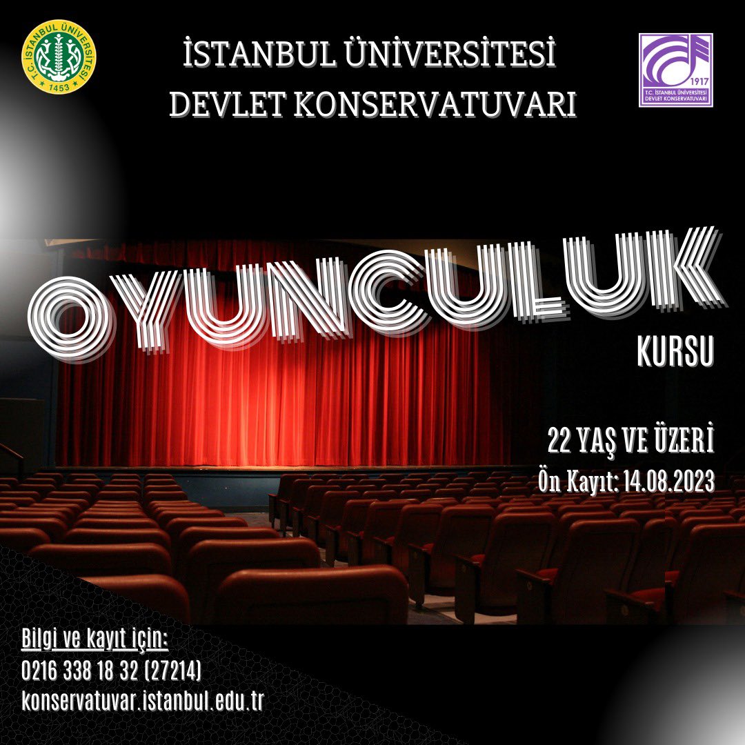 İstanbul Üniversitesi Devlet Konservatuvarı (@IUDKons) on Twitter photo 2023-08-30 04:51:20