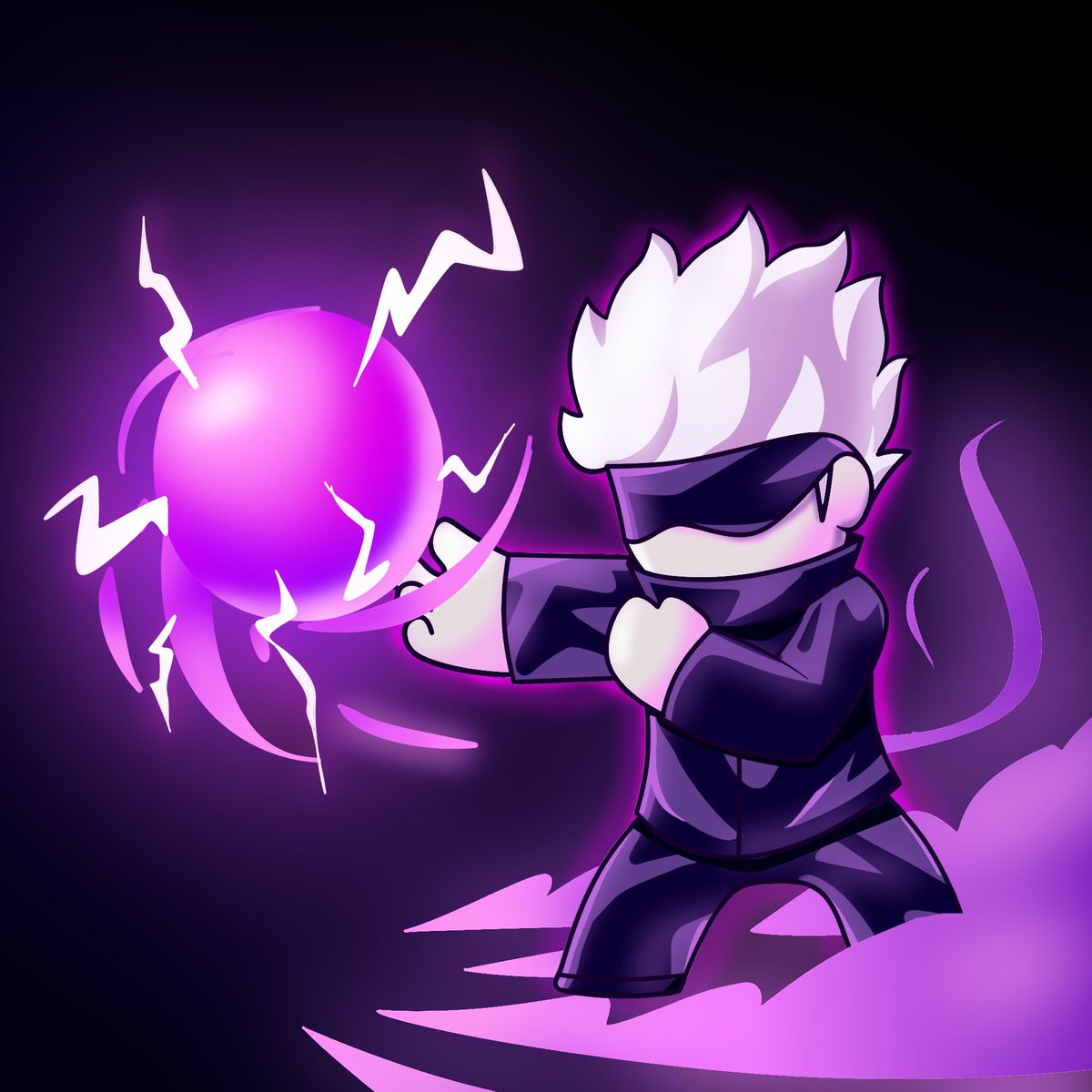 mini GOJO, Skin for the fire mage.
#clashmini #clashminifanart #minimondays 
<a href="/Frame_Supercell/">IM NOT FRAME SUPERCELL!!!</a> pls create an anime themed mini mondas!