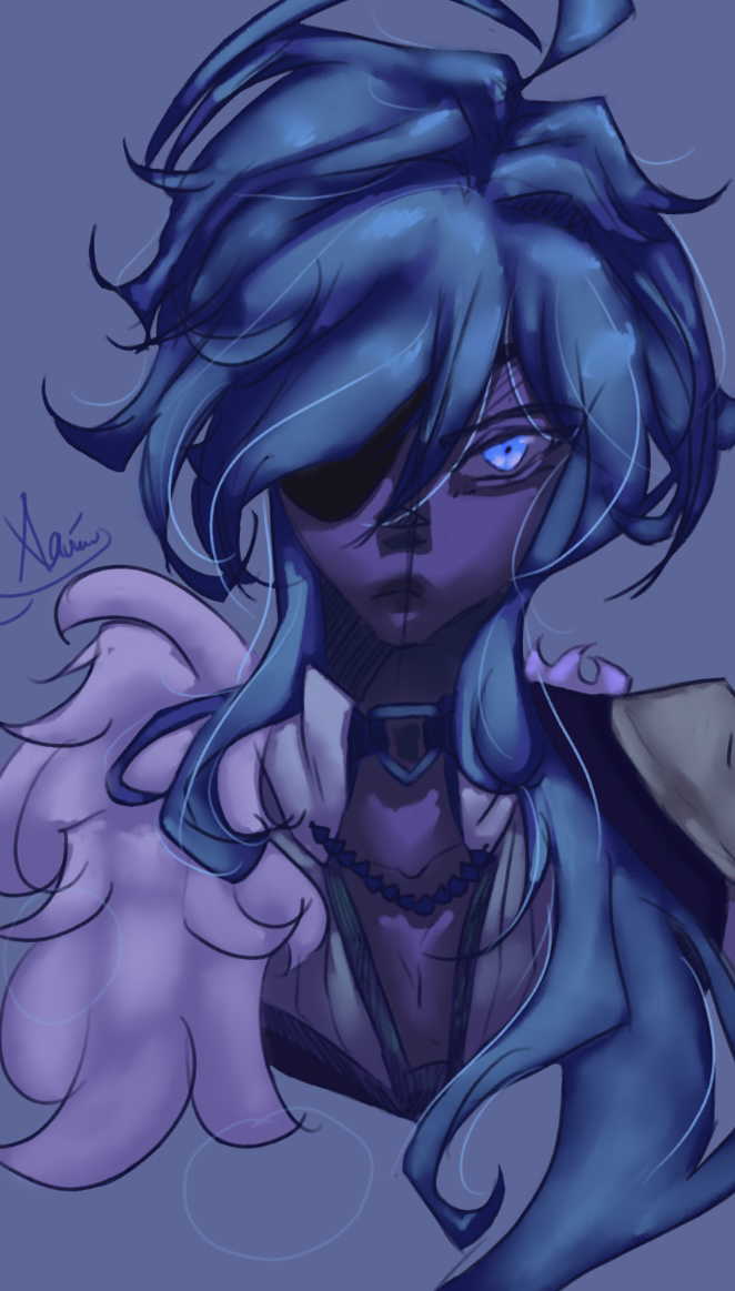 Xavier_M0N's tweet photo. Did a one color palette challenge on my favorite cryo Kaeya Albrich~ https://t.co/M0hLjtvYMC