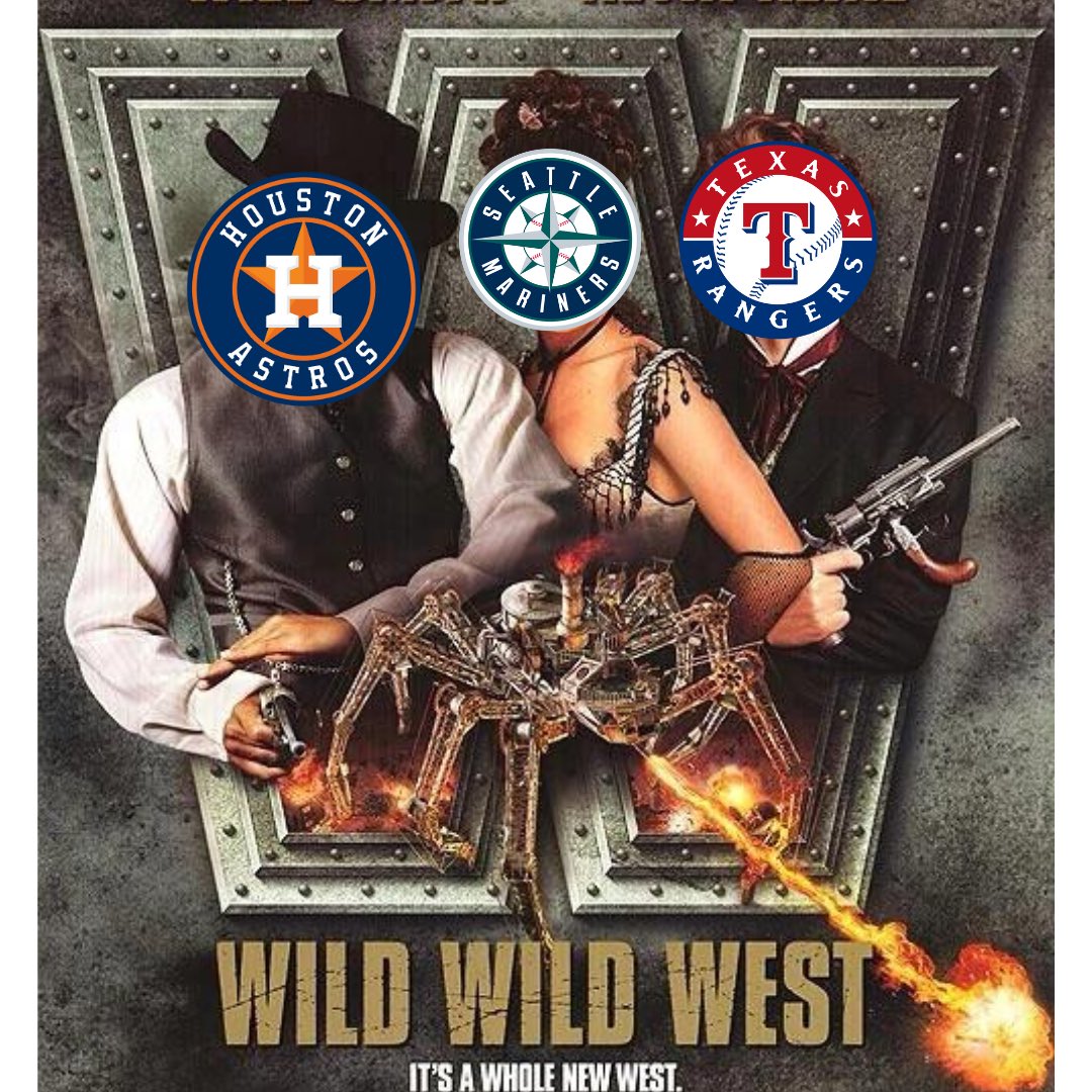 DASH_Sportz's tweet photo. We officially have a three way tie for 1st in the AL West🤯 https://t.co/JbSYCbYRYH