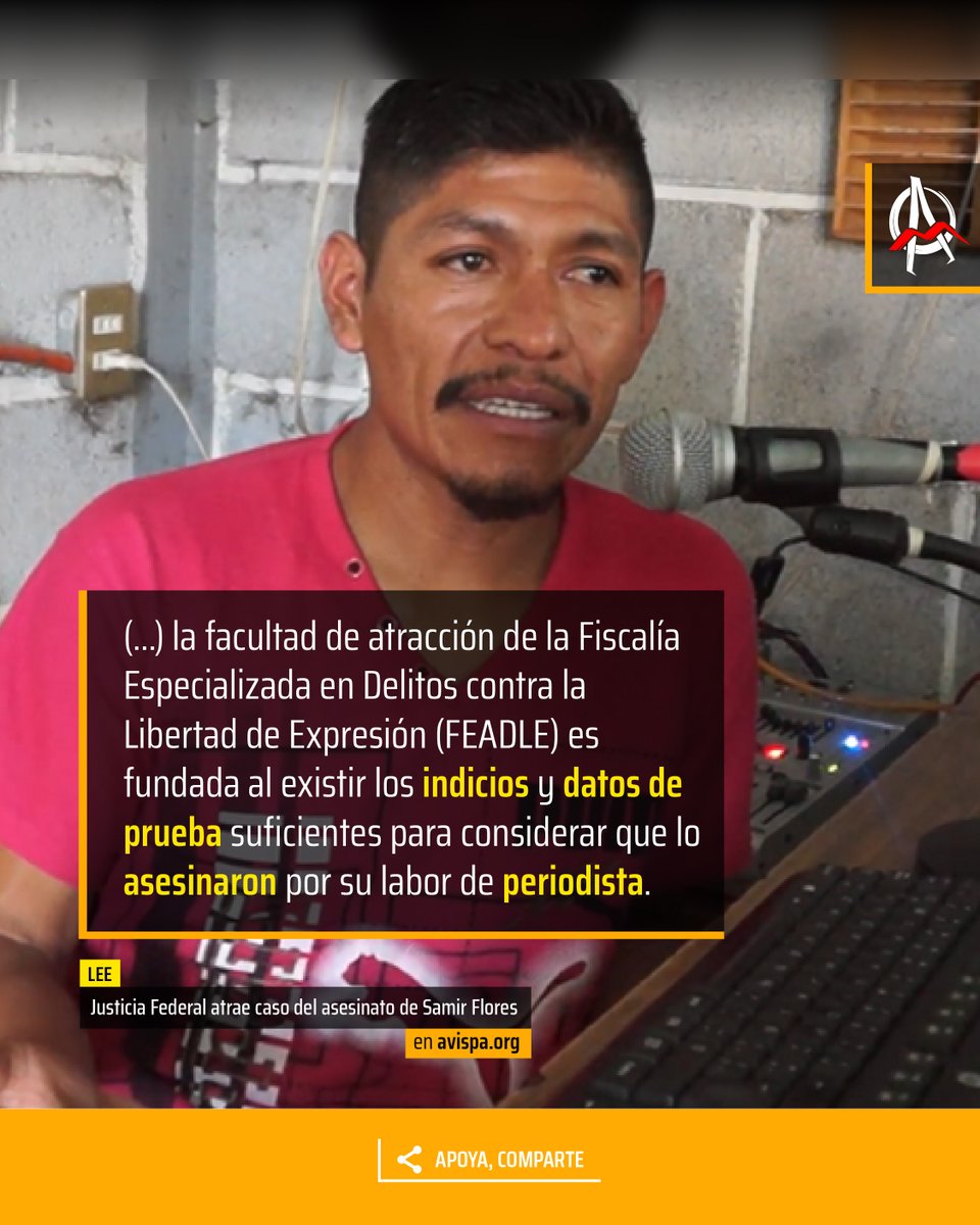 Avispa_Midia's tweet photo. 👁👁 Lee la nota "Justicia Federal atrae caso del asesinato de Samir Flores" aquí 👉 https://t.co/UZtlmQeiWw
#México #TerrorismoDeEstado #ProyectoIntegralMorelos https://t.co/ExddZ9FWtI