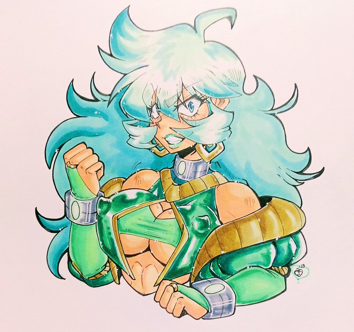GreenSheDrew's tweet photo. And then what about #Neona in green 💚 ? Pretty sure y'all forgot #Leona's evil clone. It's my fault tho I've never developed her as she deserved. #starlust https://t.co/G2Nvn4Uo8W