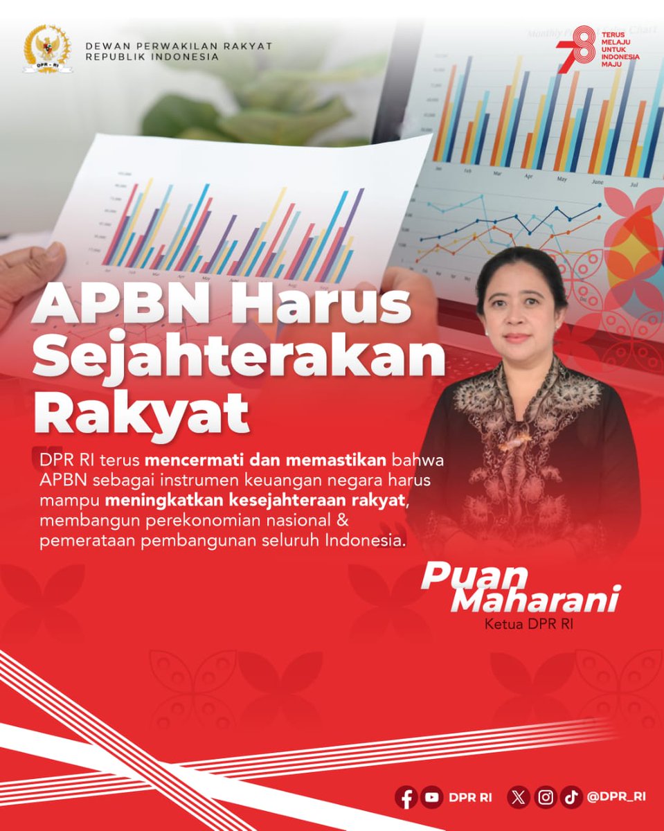 info_maz_eh's tweet photo. Dalam menjalankan fungsinya, DPR RI mengedepankan kesejahteraan rakyat melalui APBN.
#HUT78DPR https://t.co/bhm726Pmos