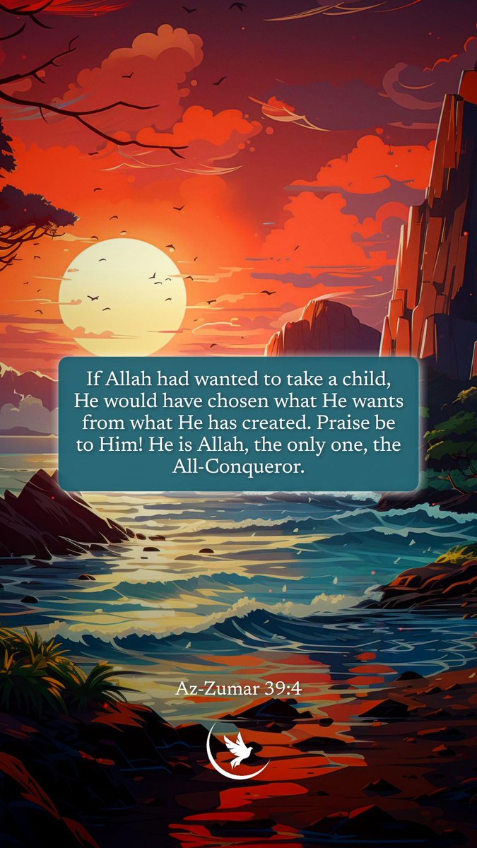 himmelsschueler's tweet photo. Assalamu alaykum, Friede sei mit euch!
Es gibt unterschiedliche Glaubensgemeinschaften, die Allah Kinder zuschreiben. Die Christen bezeichnen Jesus als den Sohn Allahs, die Juden hingegen ihren Propheten Ezra und..
#VersdesTages #Koran #Islam #SureAzZumar #AzZumar #DieScharen https://t.co/9LEXusQgl7