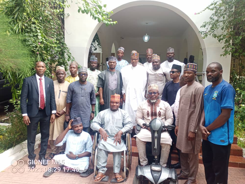 JonapwdNg's tweet photo. #StrategicEngagements: #JONAPWD, NCPWD and others, visit former President of Nigeria, @MBuhari, on the signing of the Discrimination Against Persons with Disabilities (Prohibition) Act of 2018 and other related matters.

#Jonapwd
#PersonsWithDisabilities
#DisabilityAct https://t.co/rU4AGpkC5O