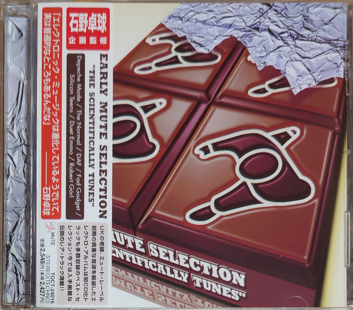 Ryo_gamo's tweet photo. V.A. 『Early Mute Selection "The Scientifically Tunes"』（1998）
Fad Gadget、DAF、Depeche Modeらの初期シングルを収録した名コンピ。石野卓球による編集が最高の���レクトCD。 https://t.co/oCudThoTXV