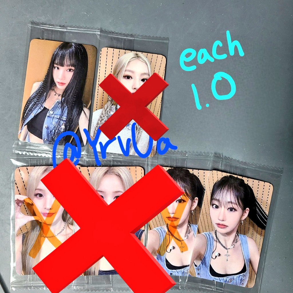YrvUa's tweet photo. 키스오브라이프 키오프 
케이타운포유 케타포 미공포 양도합니다
장당 1.0 입니다.
#키오프 #키스오브라이프 #키오라 #KIOF #KISSOFLIFE #쥴리 #나띠 #벨 #하늘
#JULIE #NATTY #BELLE #HANUEL https://t.co/nleuf0CkhK
