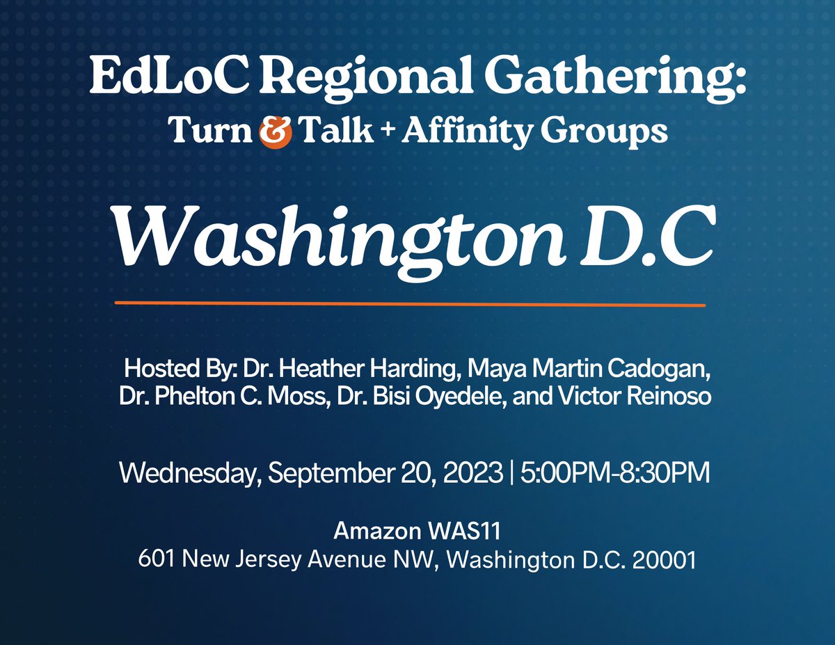 pascaledsmall's tweet image. So excited to be in community and see everyone! #WeAreEdLoC @WeAreEdLoC #DC 🧡