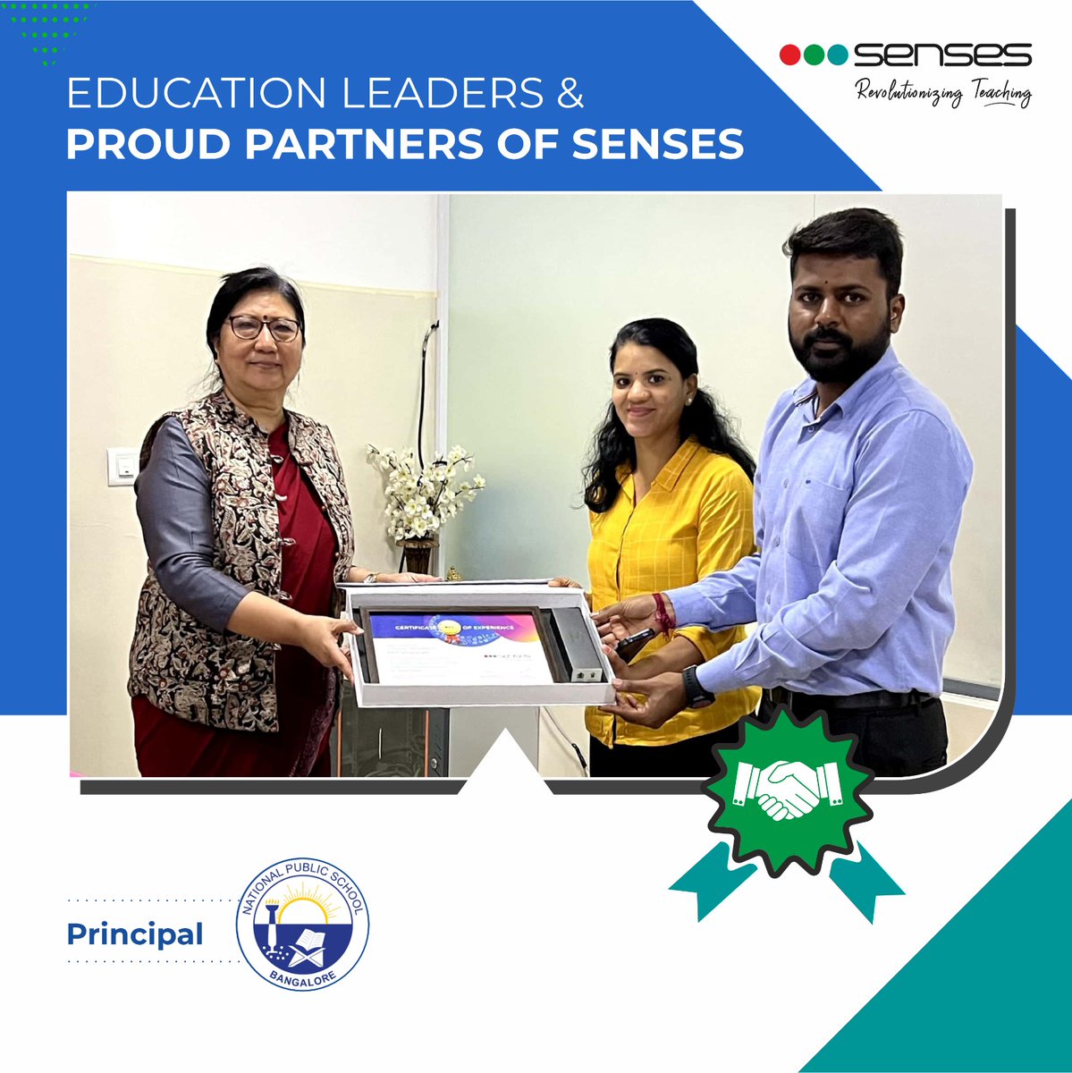 🏫 NPS Uttarahalli is now a happy user of our interactive panel, and we warmly welcome them to our family! 🖥️📚 Witnessing their students engage and learn with our technology warms our hearts. #ProudPartner #EdTech #InnovationInEducation