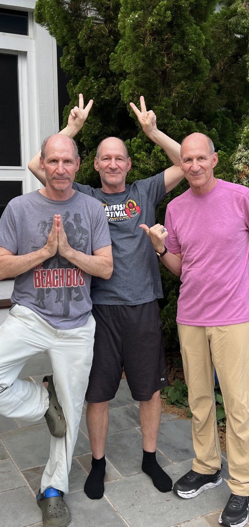MarcWais's tweet photo. The Triplets in Rehoboth Beach. Steven, Gary, and Marc if you’re wondering 😊 https://t.co/UYEq34nsFC