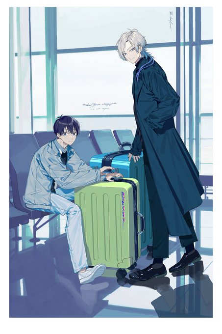 「black hair suitcase」 illustration images(Latest)