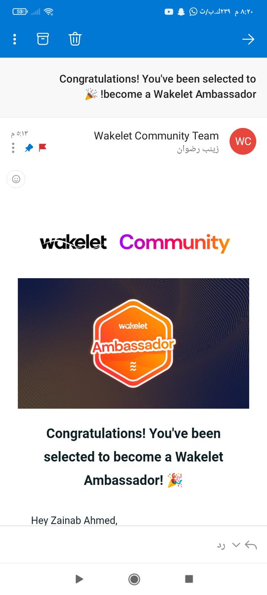#wakelet
#wakeletwave
Thank you Wakelet community 🙏😍🥰
Ifeel happy to become an Ambassador🥳🌹🌻