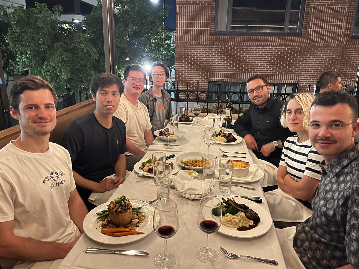 Azizzadenesheli's tweet image. Great dinner with amazing @Caltech researchers, in old town Pasadena, toasting to amazing future developments of machine learning on function spaces #NeuralOperators #AI4Sciences, Looking forward to meeting with Prof. @AnimaAnandkumar and the bigger group throughout the week.