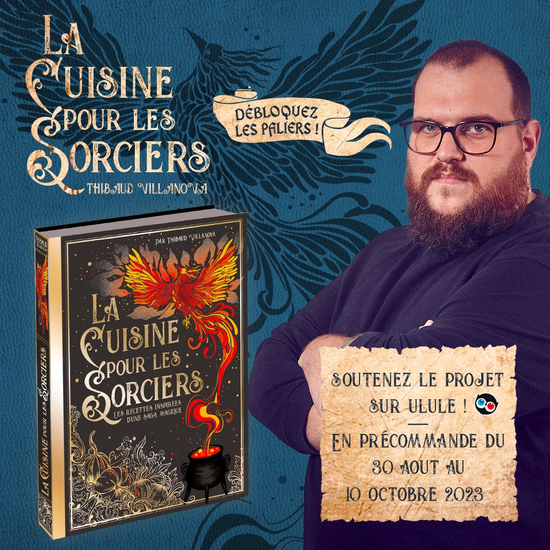 G0 => fr.ulule.com/recettessorcie… 100% en 1H pour mon livre LA CUISINE POUR LES SORCIERS ! Ce livre de cuisine non-officiel inspiré par HP va exister ! Merci pour votre soutien ! L'objectif est d'éclater les prochains paliers pour embellir le livre et produire de nouveaux goodies !