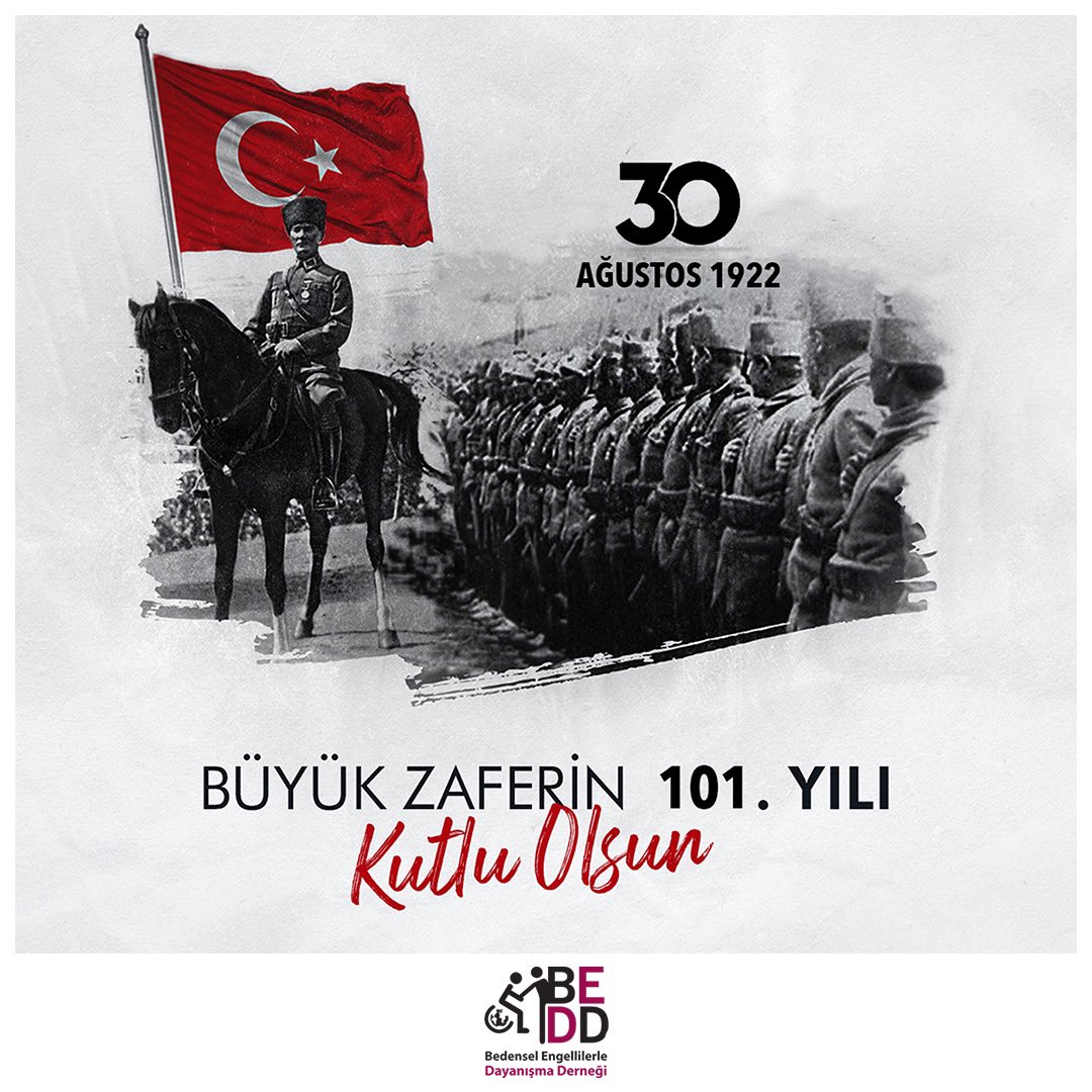 beddtr's tweet image. 30 Ağustos Zafer Bayramımızın 101. yılı kutlu olsun! 🇹🇷

#30ağustos #30ağustoszaferbayramı #30ağustoszaferbayramımızkutluolsun