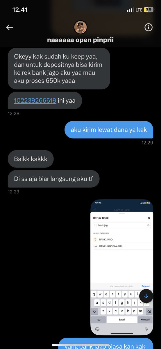 che0leader's tweet photo. scam penipu pinpri hati hati #pinpri #zonauang #jokipinjol https://t.co/aR515VPu6i