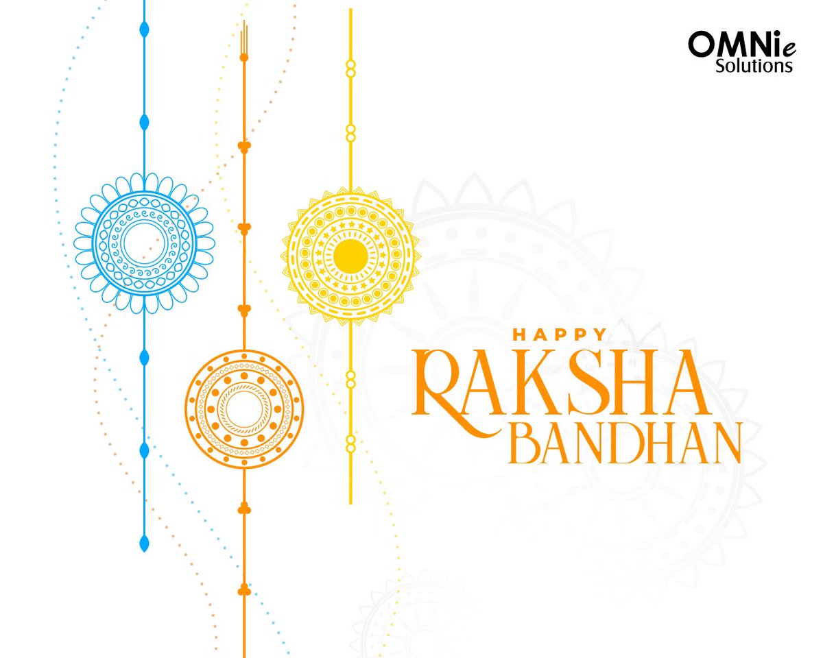 Celebrating the beautiful bond of love and protection this Raksha Bandhan. 👫 Happy Raksha Bandhan to everyone!! #rakshabandhan2023 #rakhi #happyrakhi #rakshabandhan #rakhicelebration #omniesolutions