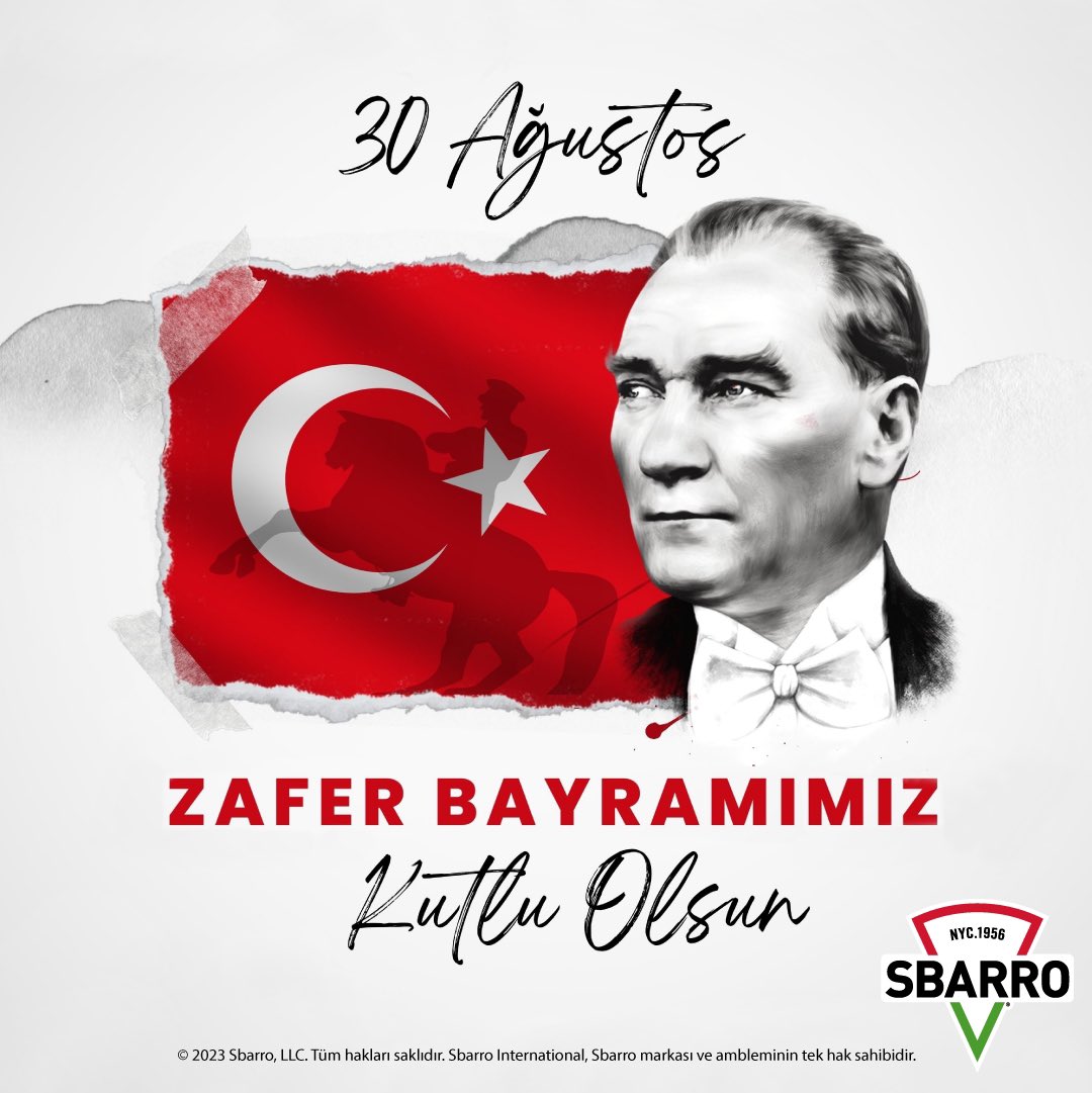30 Ağustos Zafer Bayramımız kutlu olsun🇹🇷 #sbarro