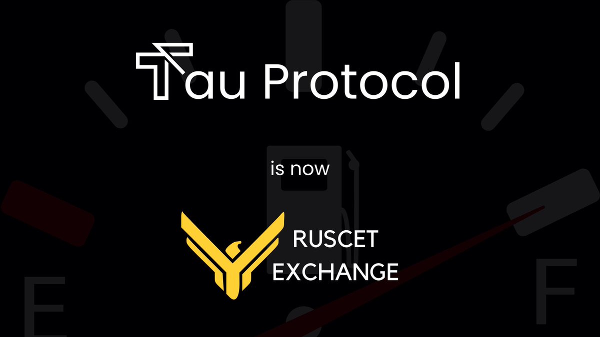 ruscetfi's tweet image. We&apos;ve renamed! The #TauProtocol is now the #Ruscet Exchange 🚀

We&apos;re building a permissionless, hyper-efficient exchange environment on @fuel_network. Stay tuned 👀

Join our Discord, and stay abreast of all things Ruscet: discord.gg/g3eqZsA39z.