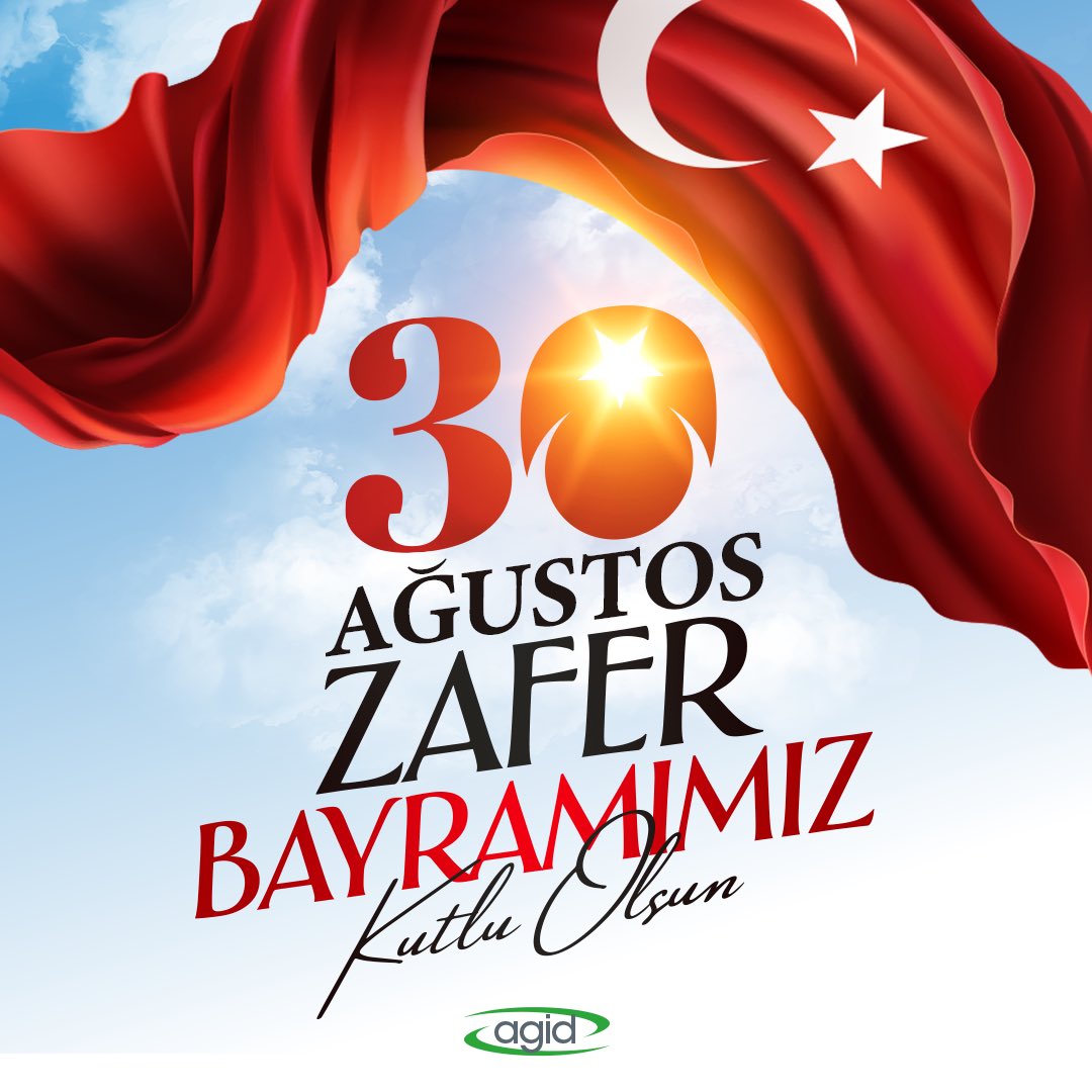 agid_yk's tweet photo. Bağımsızlığımızı ve hürriyetimizi ilan ettiğimiz, 30 Ağustos Zafer Bayramı kutlu olsun!
Zaferimizin büyük önderi Gazi Mustafa Kemal Atatürk ve silah arkadaşlarını saygı ve özlem ile anıyoruz. #Agid #30AğustosZaferBayramı https://t.co/t5nTYzXNms