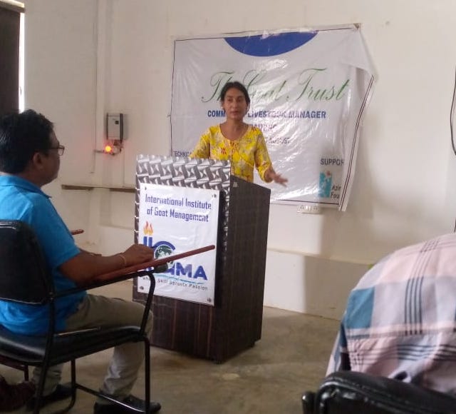 "It is important to create leaders who will create more livelihood opportunities for others." Proud of our Pashu Sakhi Baidews from Jorhat and Golaghat Songita and Pinky for completing CLM training at <a href="/GoatTrust/">Mission - Trust The Goat</a> <a href="/Trustthegoat/">Sanjeev Kumar</a> in Lucknow. #PashuSakhi #womenentrepreneurs